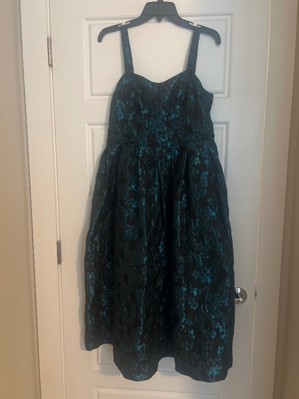 Teal/Black dress